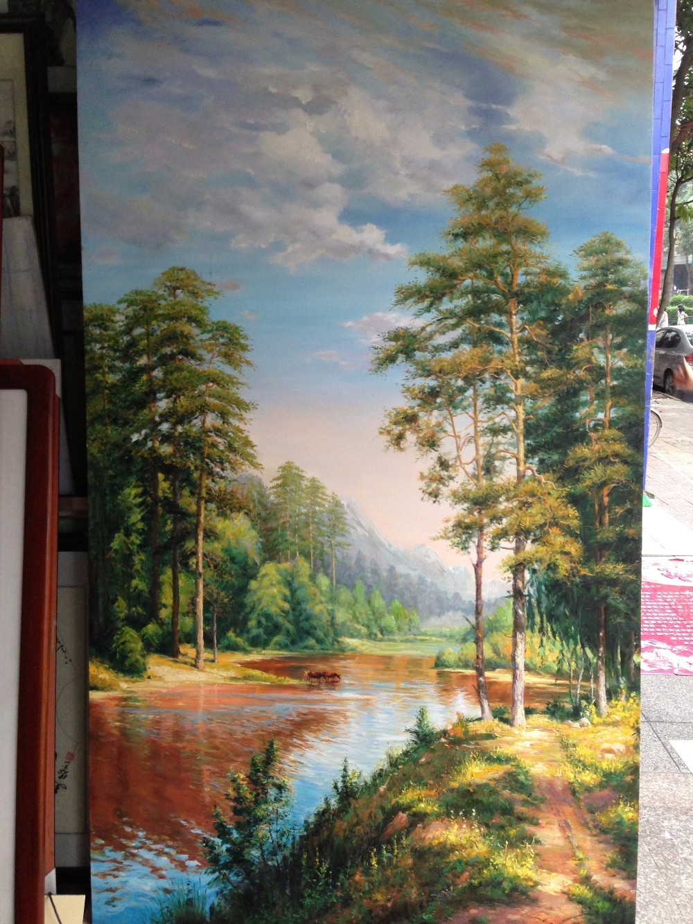 Oil Paintings Landscape
 Wholesale Handmade Oil Painting Classic Landscape Painting
