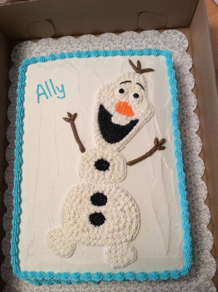 Olaf Birthday Cake
 Olaf Birthday Cakes