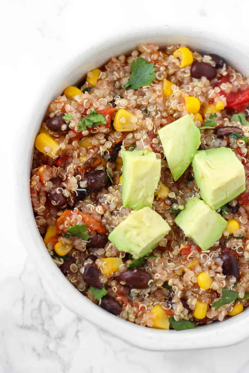 One Pan Mexican Quinoa
 Five Ingre nt e Pan Mexican Quinoa