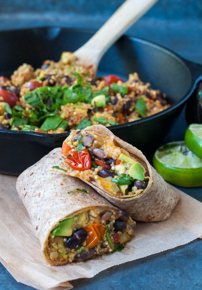 One Pan Mexican Quinoa
 one pan Mexican quinoa wraps Marin Mama Cooks