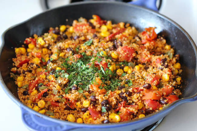 One Pan Mexican Quinoa
 e Pan Mexican Quinoa Damn Delicious