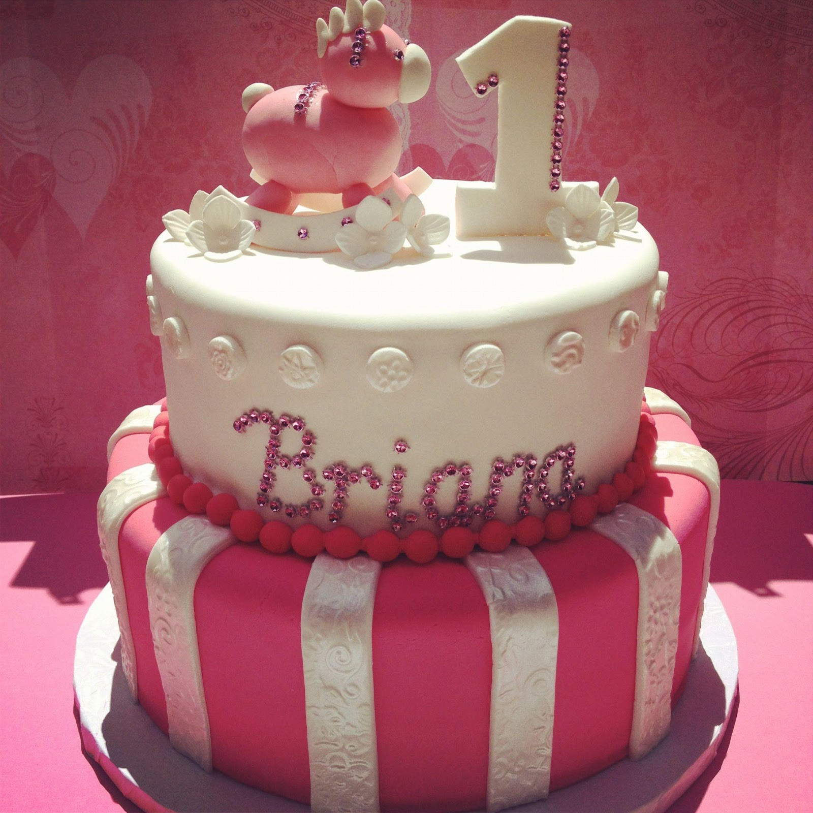 One Year Birthday Cake
 The Frosted Cake Boutique 1st Birthday Cake