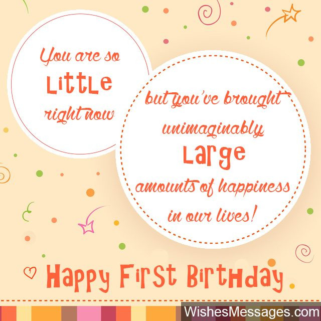 One Year Old Birthday Wishes
 1st Birthday Wishes First Birthday Quotes and Messages
