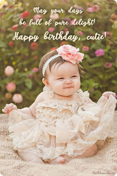 One Year Old Birthday Wishes
 Happy 1st Birthday Princess
