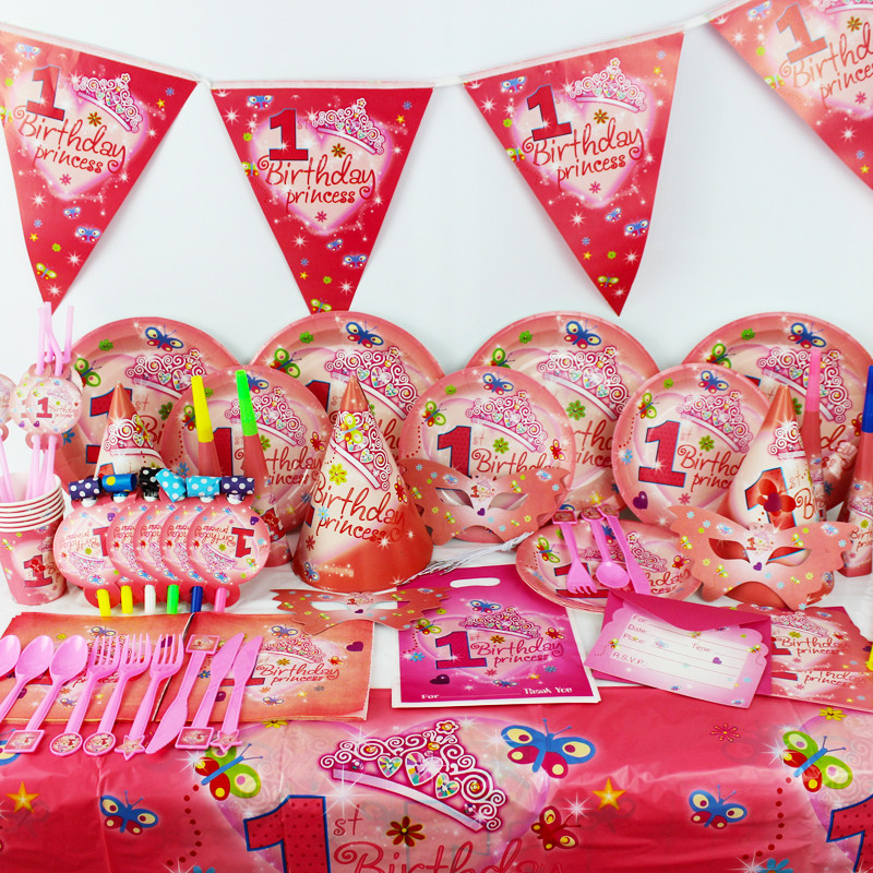 One Year Old Girl Birthday Party Ideas
 2015 New 78pcs Pretty girl 1 year old Kids Boys Birthday