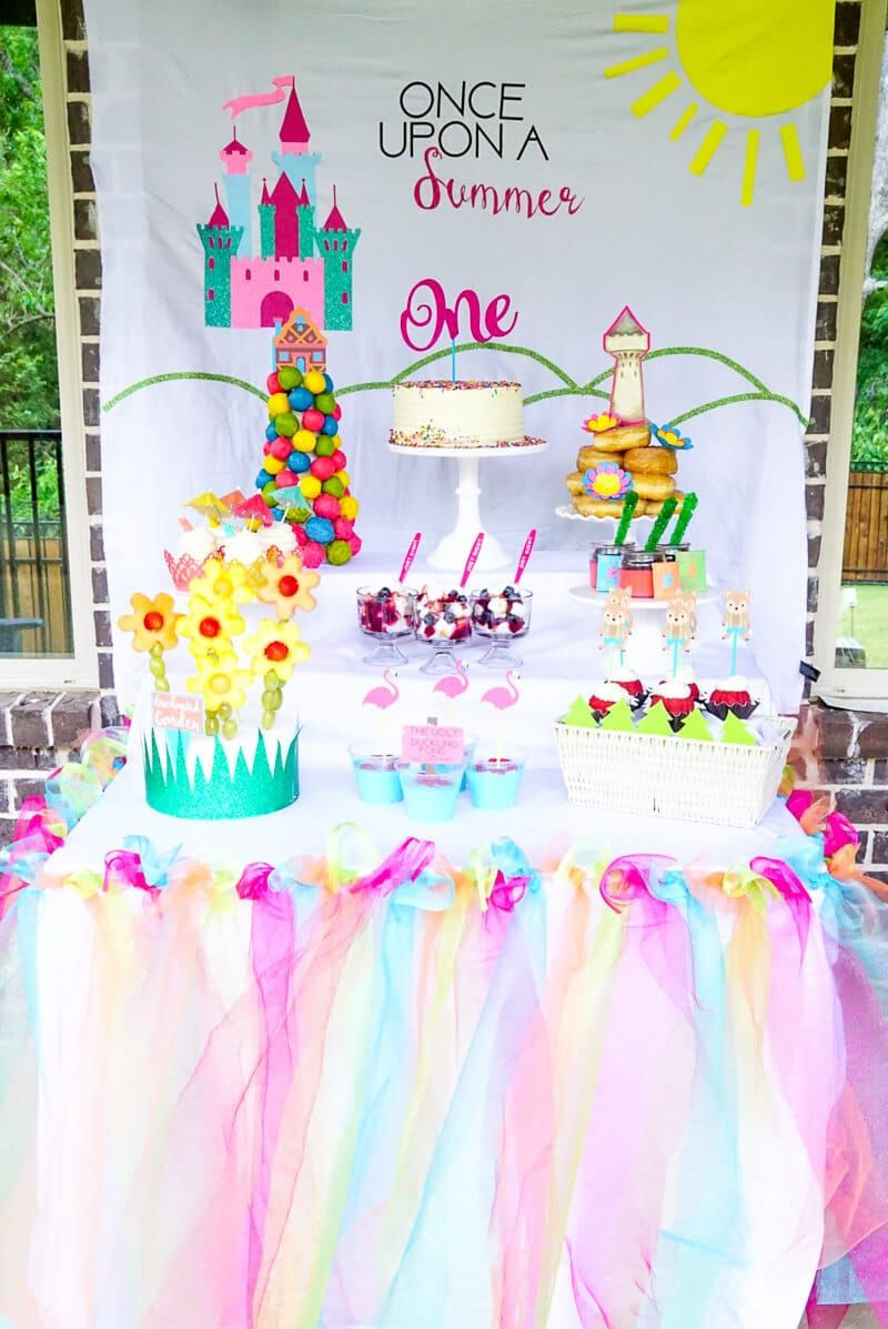 One Year Old Girl Birthday Party Ideas
 ce Upon a Summer First Birthday Party Ideas