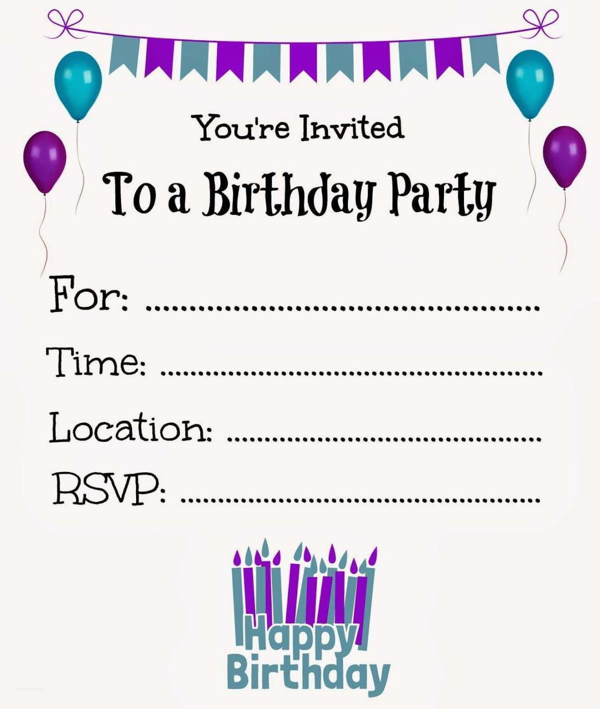 Online Birthday Invitation
 free printable birthday invitations templates