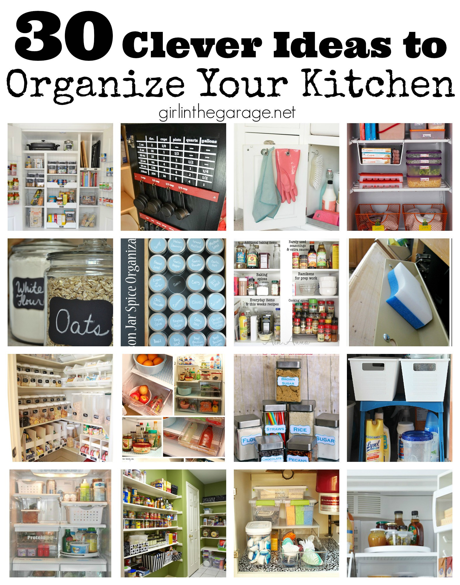 Organizing Your Kitchen
 30 Clever Ideas to Organize Your Kitchen