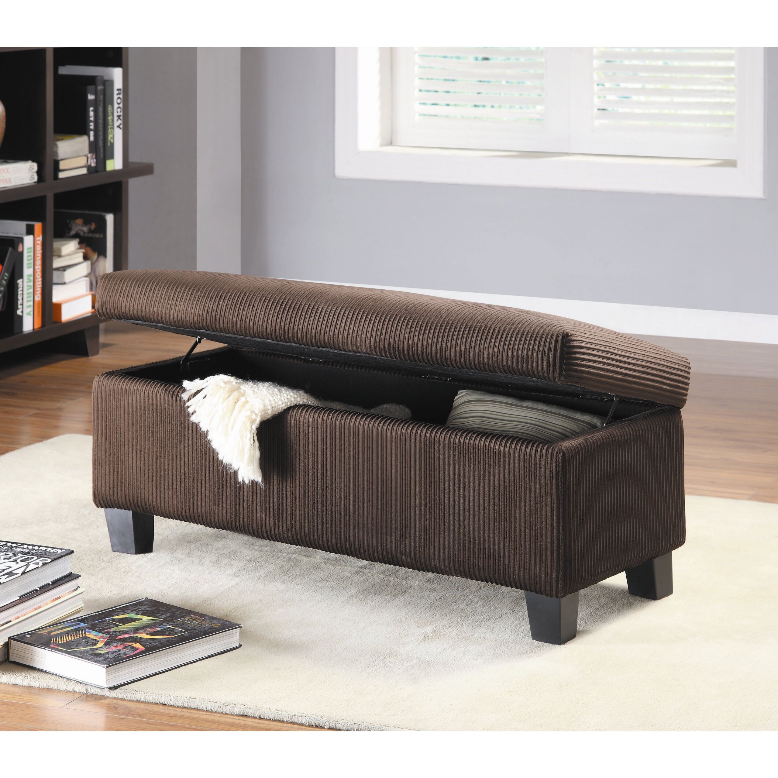 Ottoman Storage Bedroom
 Woodhaven Hill Clair New Fabric Bedroom Storage Ottoman