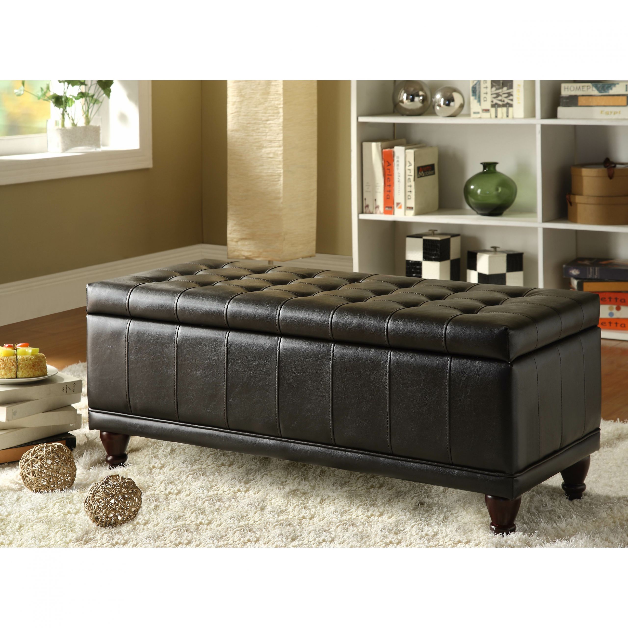 Ottoman Storage Bedroom
 Alcott Hill Adelia Bi Cast Vinyl Bedroom Storage Ottoman