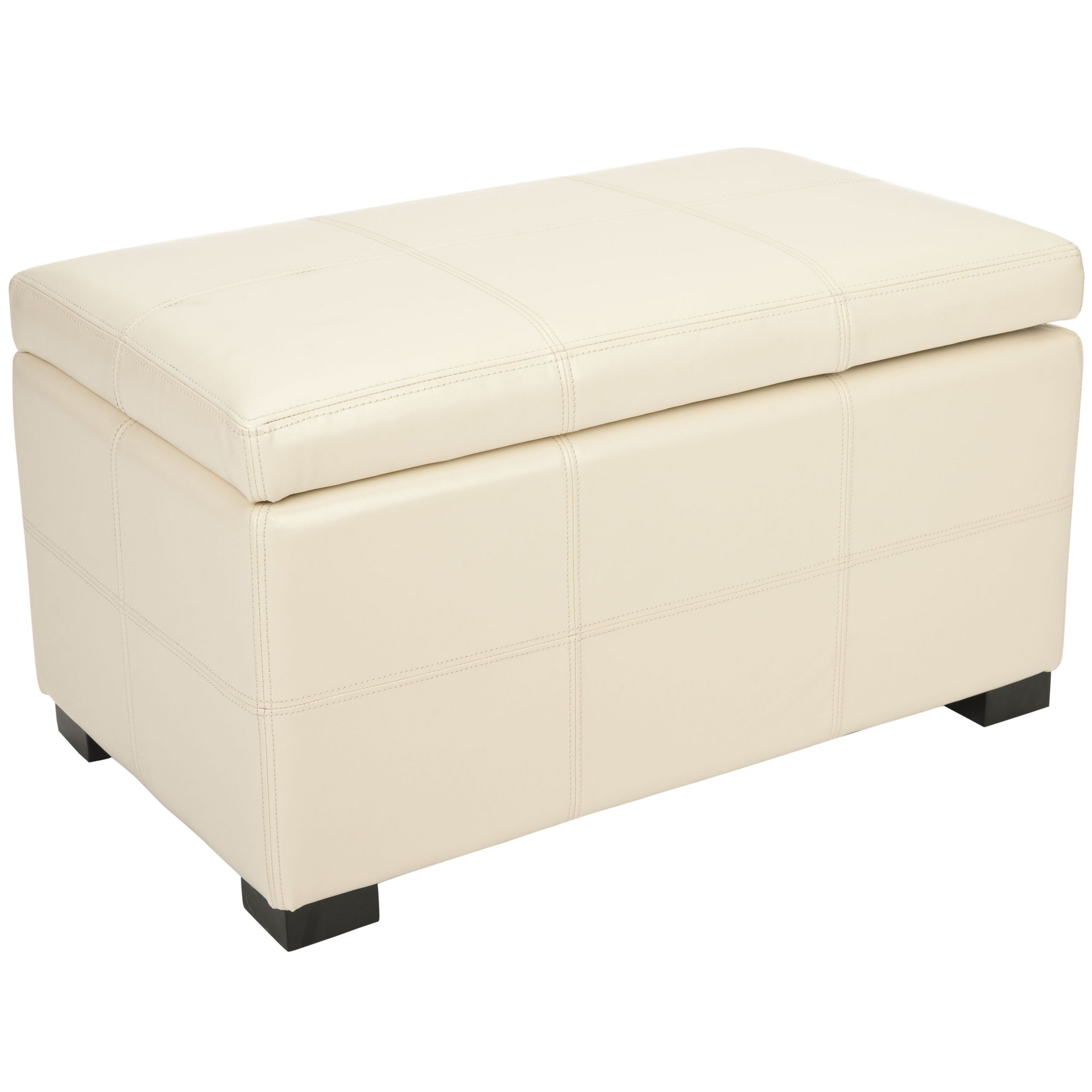 Ottoman Storage Bedroom
 Safavieh Lucas Leather Bedroom Storage Ottoman & Reviews