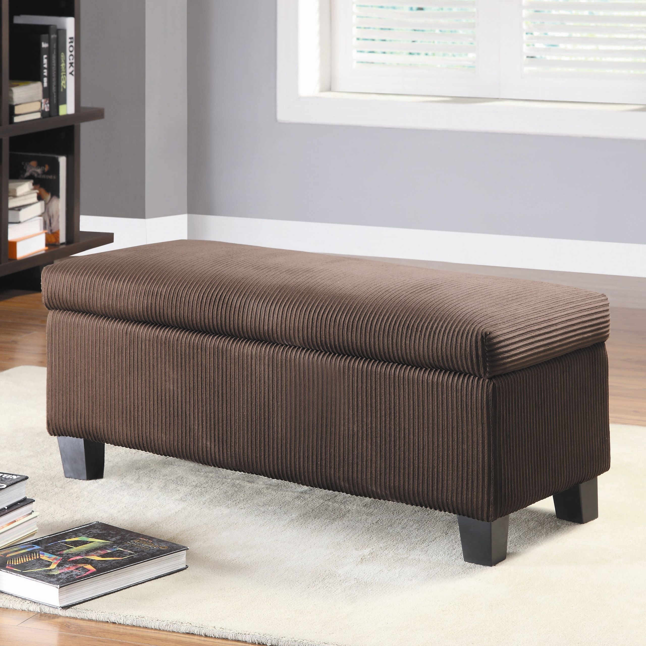 Ottoman Storage Bedroom
 Clair New Fabric Bedroom Storage Ottoman