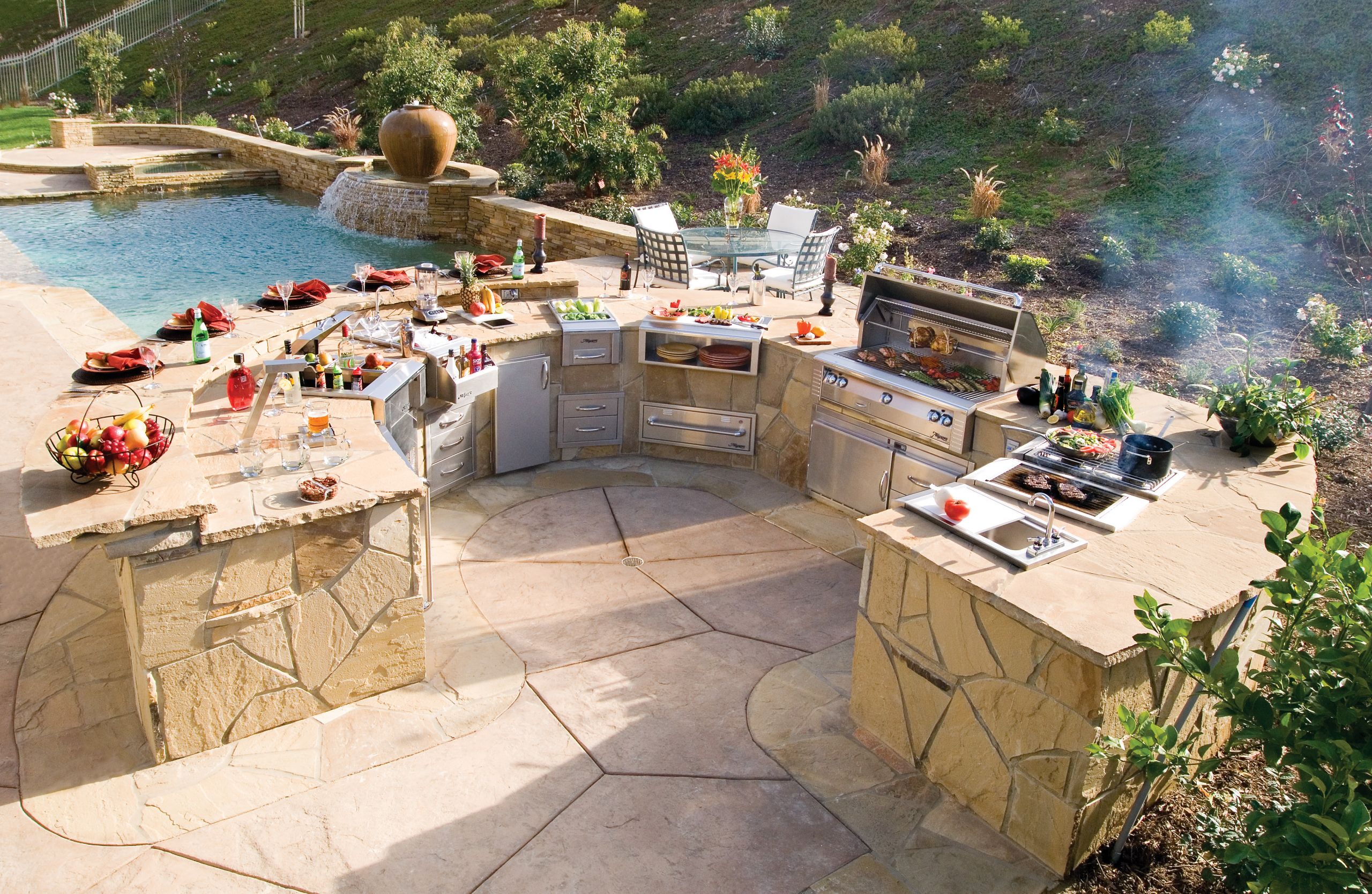 Outdoor Barbecue Kitchen
 Barbecue Islands Las Vegas Outdoor Kitchen