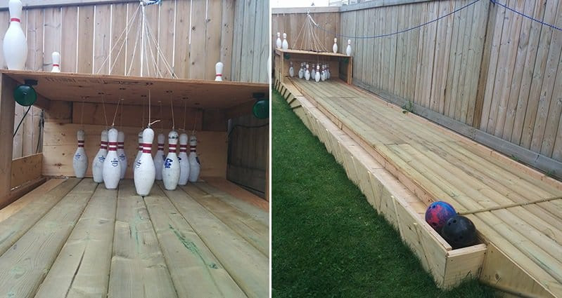 Outdoor Bowling Alley DIY
 How To Build Your Own Backyard Bowling Alley