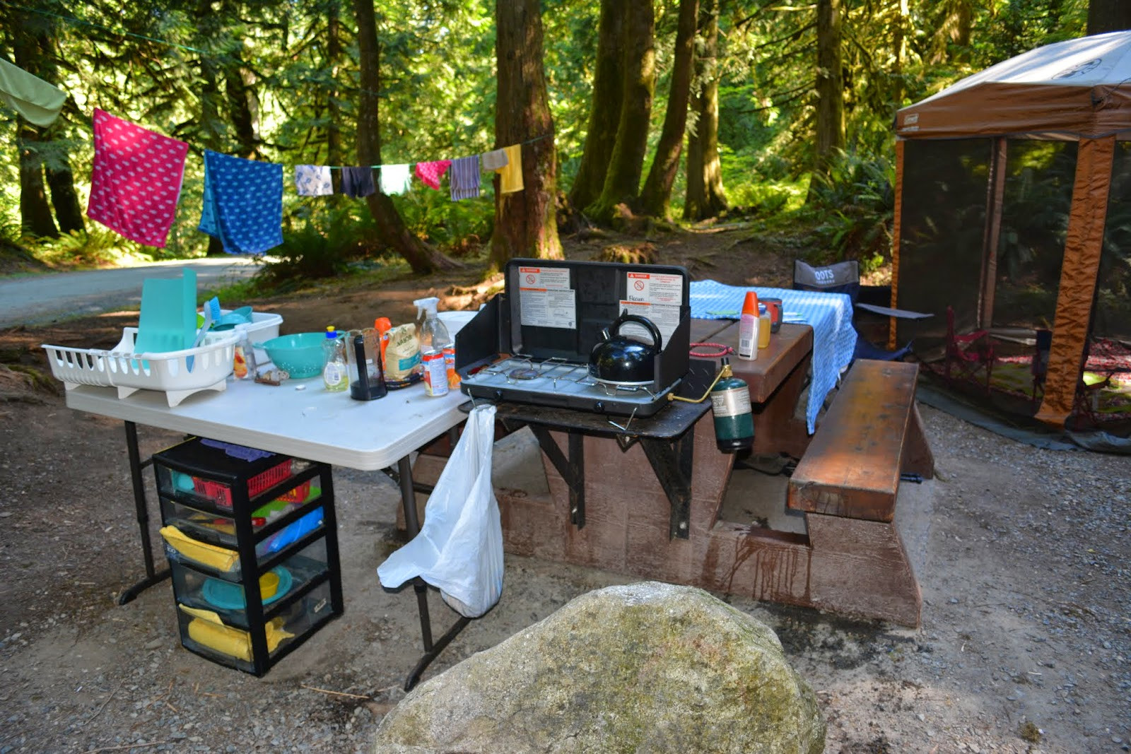 Outdoor Camping Kitchen
 Ladybug s Landing Camping Kitchen