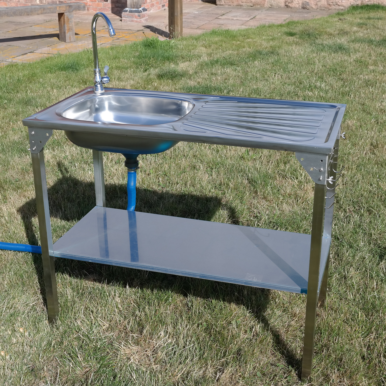 Outdoor Camping Kitchen With Sink
 CAMPING SINK OUTDOOR KITCHEN STAINLESS STEEL DRAINING