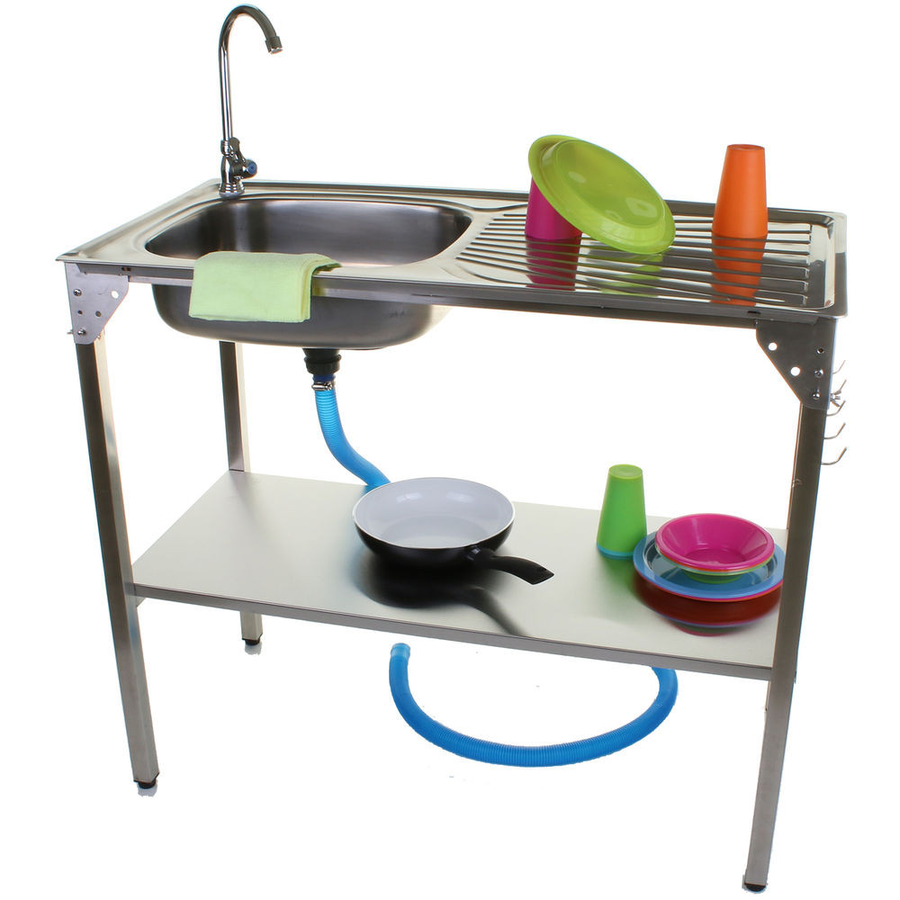 Outdoor Camping Kitchen With Sink
 OUTDOOR KITCHEN SINK CAMPING UNIT PORTABLE FOLDING IDEAL