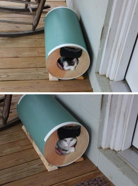 Outdoor Cat Houses DIY
 15 DIY Outdoor Cat Houses for Your Fur Babies