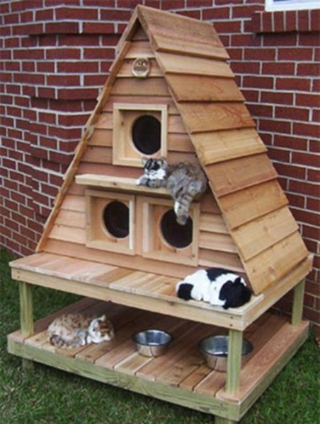 Outdoor Cat Houses DIY
 Wooden Pallets Idea DIY Craft Idea Find Fun Art