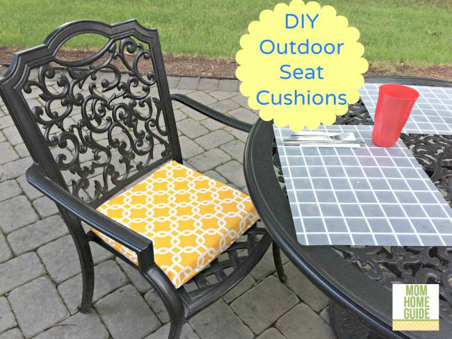 Outdoor Cushion DIY
 DIY Outdoor Seat Cushions