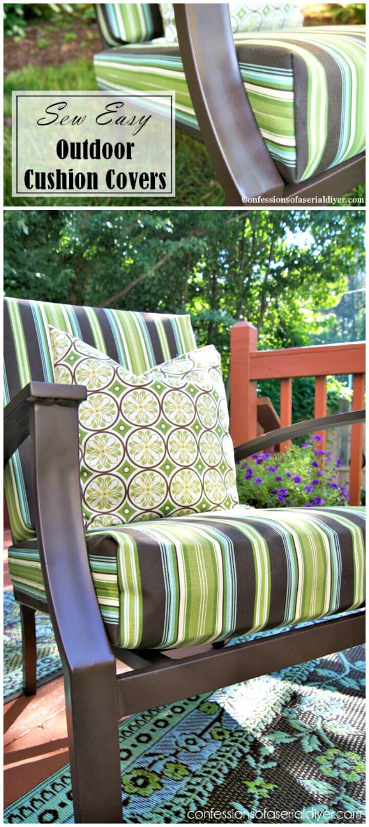 Outdoor Cushion DIY
 20 DIY Cushions or DIY Pillow Ideas To Upgrade Your