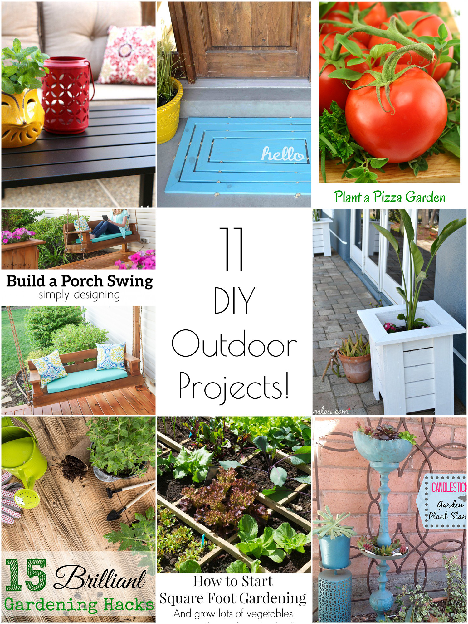 Outdoor DIY Projects
 So Creative 11 Amazing DIY Outdoor Projects