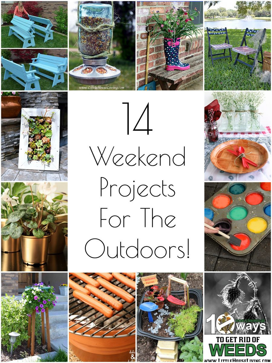 Outdoor DIY Projects
 So Creative 14 DIY Outdoor Weekend Projects