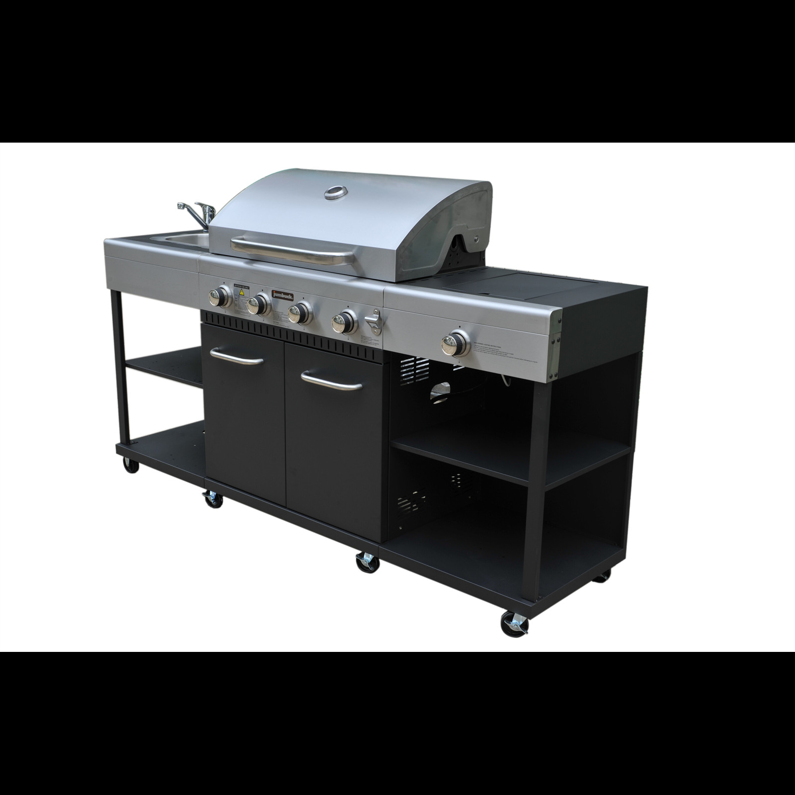 Outdoor Kitchen Burner
 Jumbuck 4 Burner Stardom Outdoor Kitchen BBQ at Bunnings