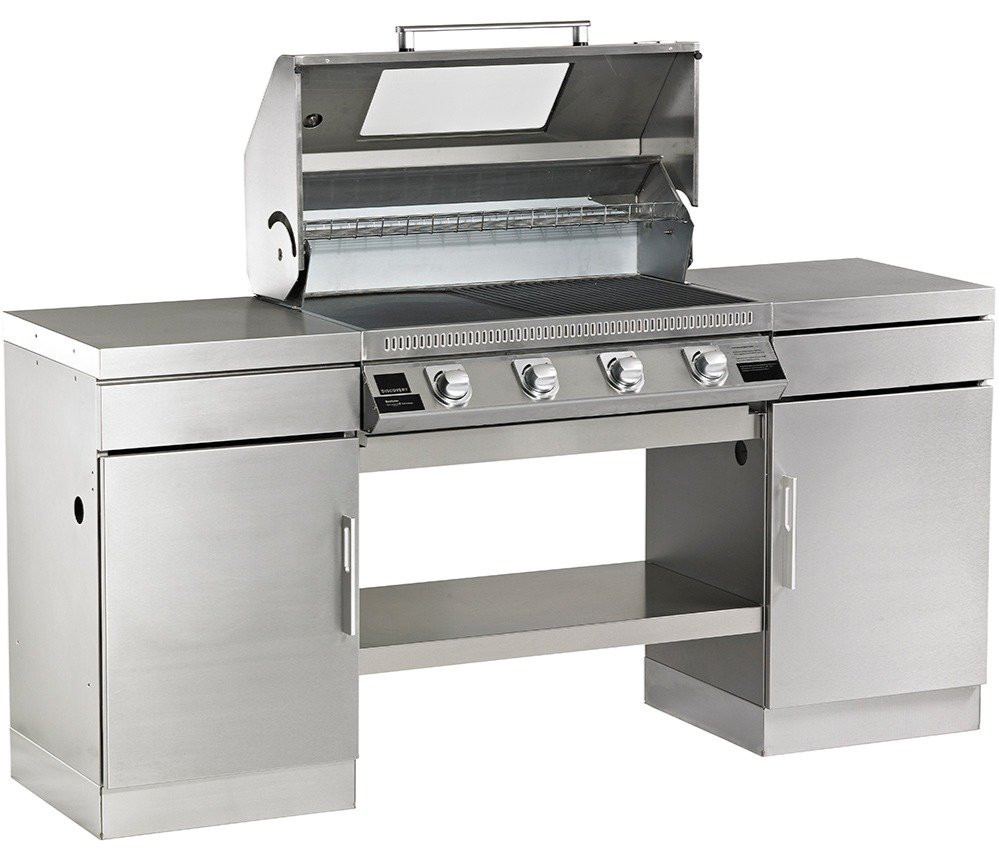 Outdoor Kitchen Burner
 BeefEater 1100S Deluxe 4 Burner BBQ Outdoor Kitchen