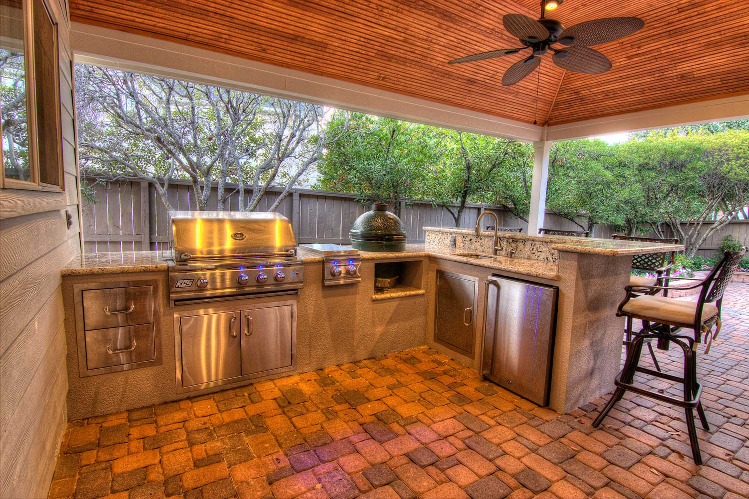 Outdoor Kitchen Covered Patio
 Outdoor Kitchens HHI Patio Covers Houston