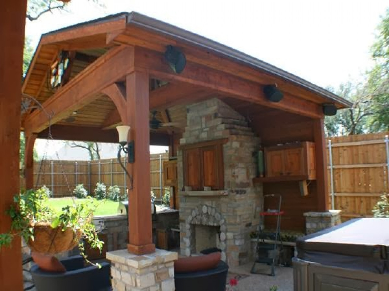 Outdoor Kitchen Covered Patio
 Patio structures ideas covered outdoor kitchens and