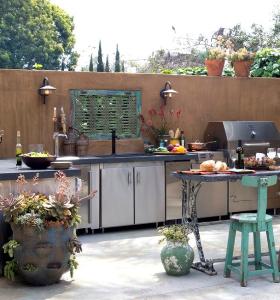Outdoor Kitchen Decor
 50 Eclectic Outdoor Kitchen Ideas