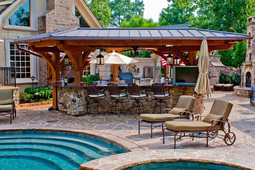 Outdoor Kitchen Designs With Pool
 Outdoor Kitchen Design for a Wonderful Patio Amaza Design