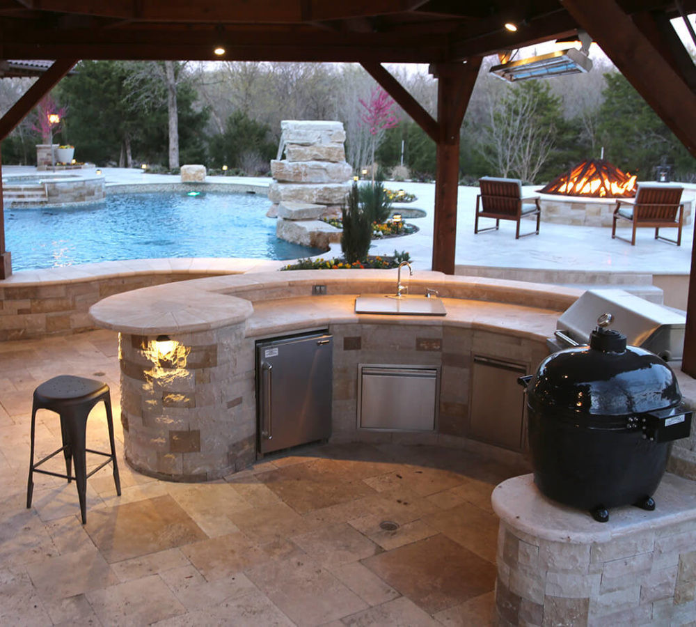 Outdoor Kitchen Designs With Pool
 Outdoor Kitchen Frisco TX