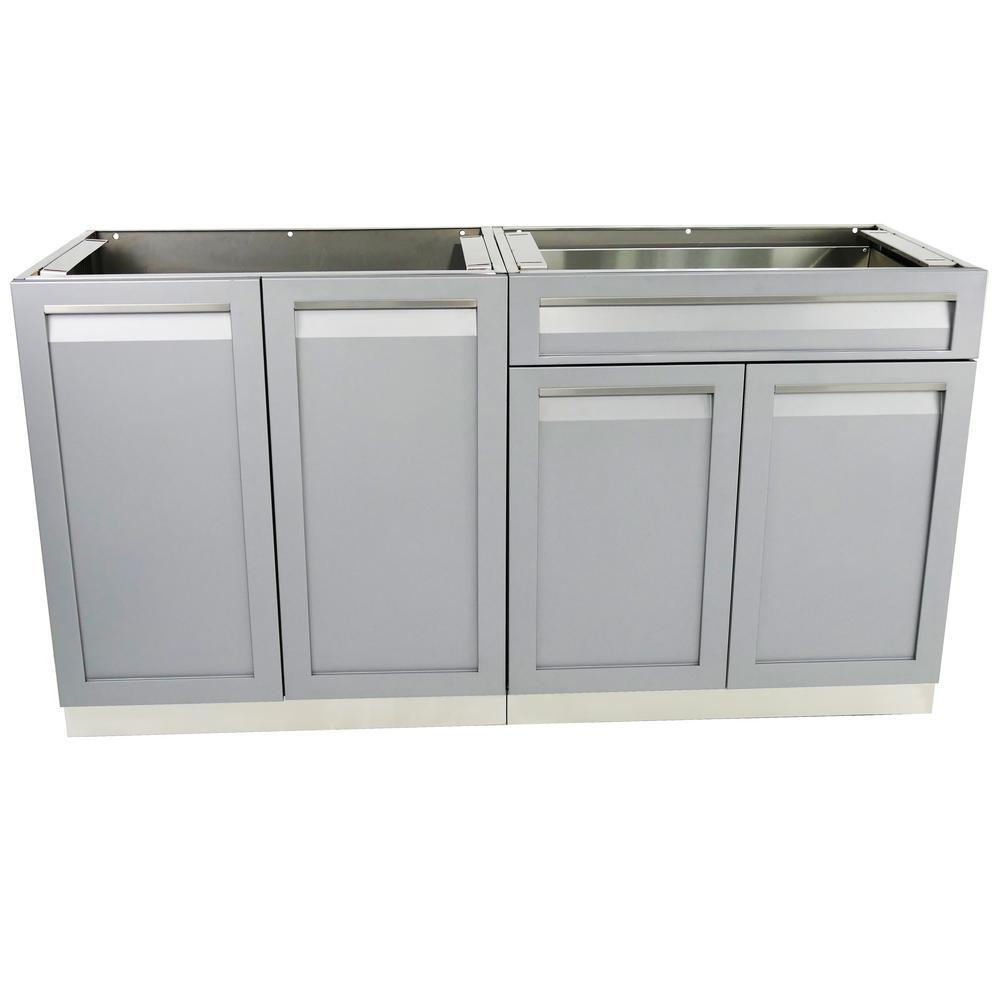 Outdoor Kitchen Doors
 4 Life Outdoor Stainless Steel 2 Piece 64x35x22 5 in