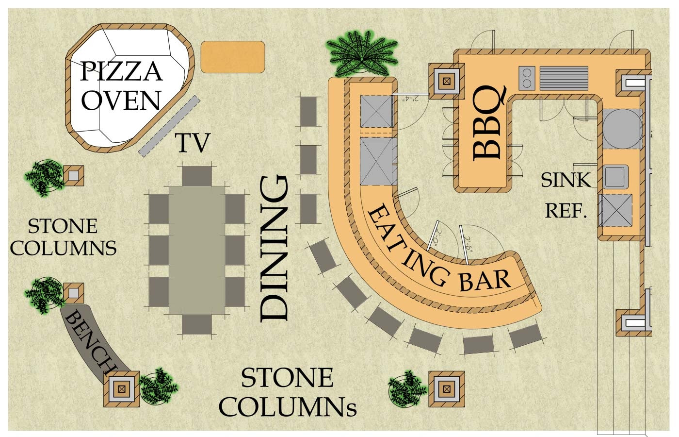 Outdoor Kitchen Floor Plans
 20 Ideas about Outdoor Kitchen Plans TheyDesign