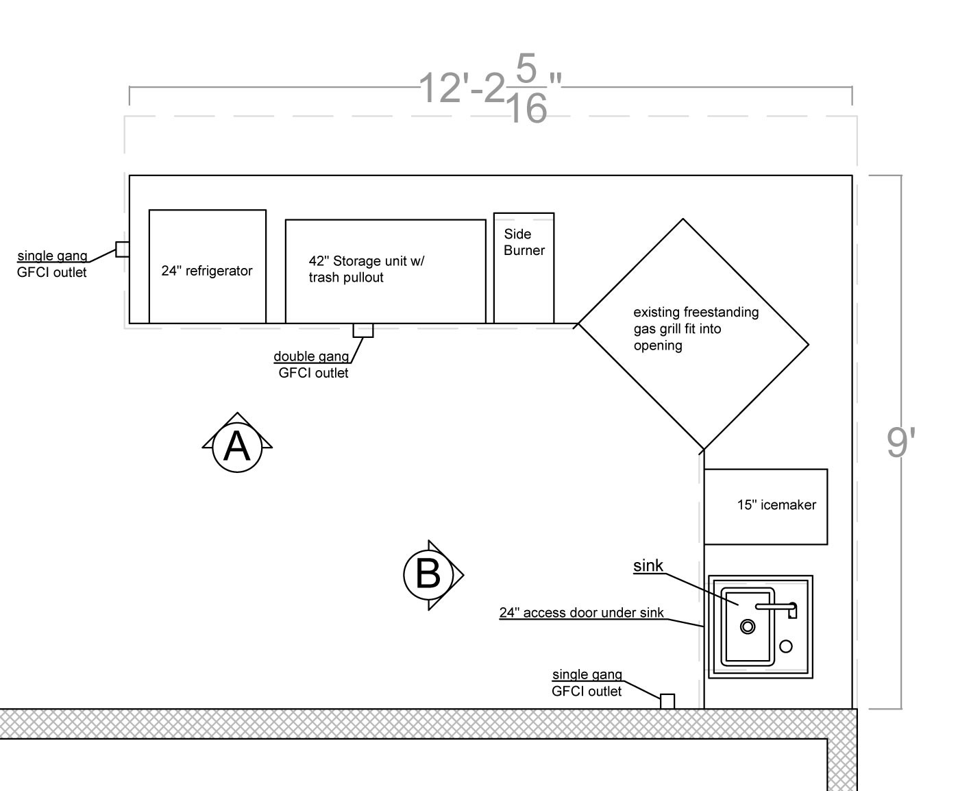 Outdoor Kitchen Floor Plans
 Three reasons to have a landscape designer help with your