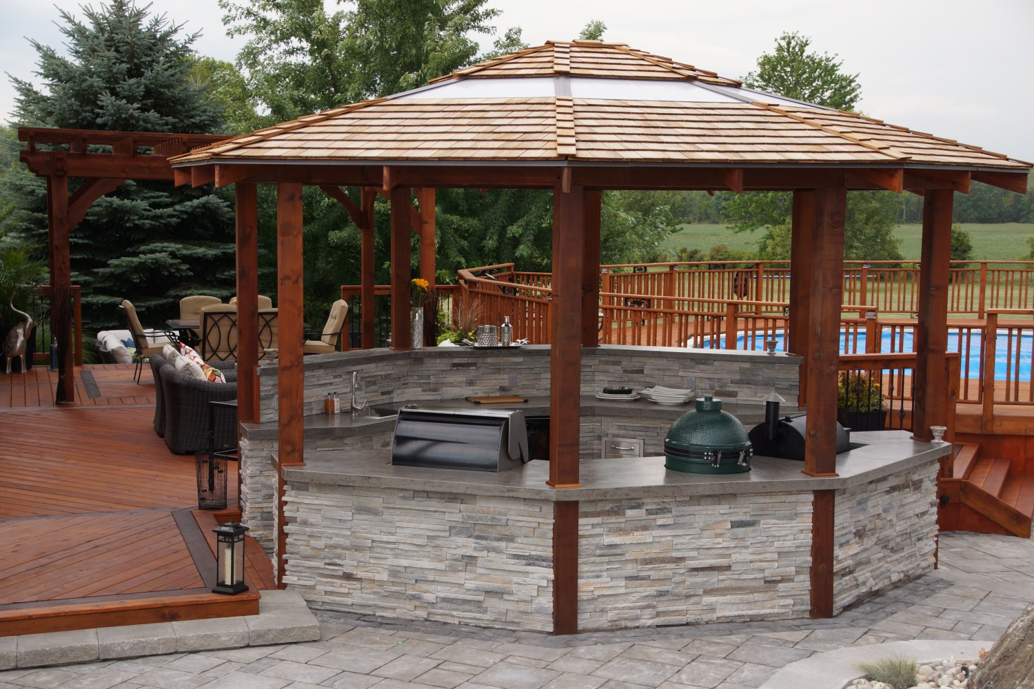 20 Sensational Outdoor Kitchen Gazebo Home, Family, Style and Art Ideas