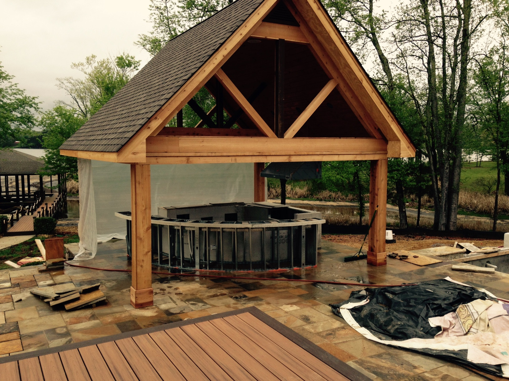 Outdoor Kitchen Installation
 Installation Update Outdoor Kitchen