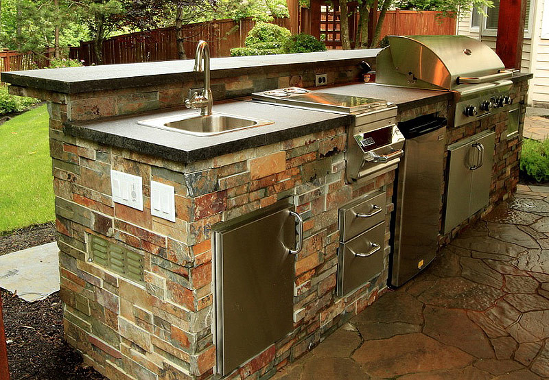 Outdoor Kitchen Island With Sink
 Outdoor kitchen island with sink Video and s