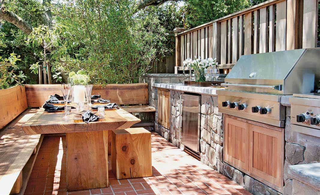 Outdoor Kitchen On Wood Deck
 101 Outdoor Kitchen Ideas and Designs s