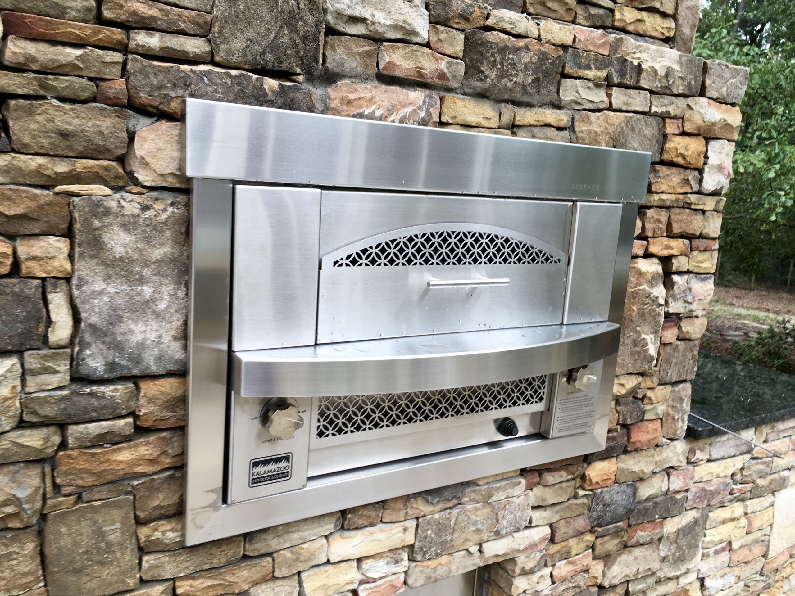 Outdoor Kitchen Pizza Oven
 Outdoor Kitchen Built in Gas Pizza Oven Fireside