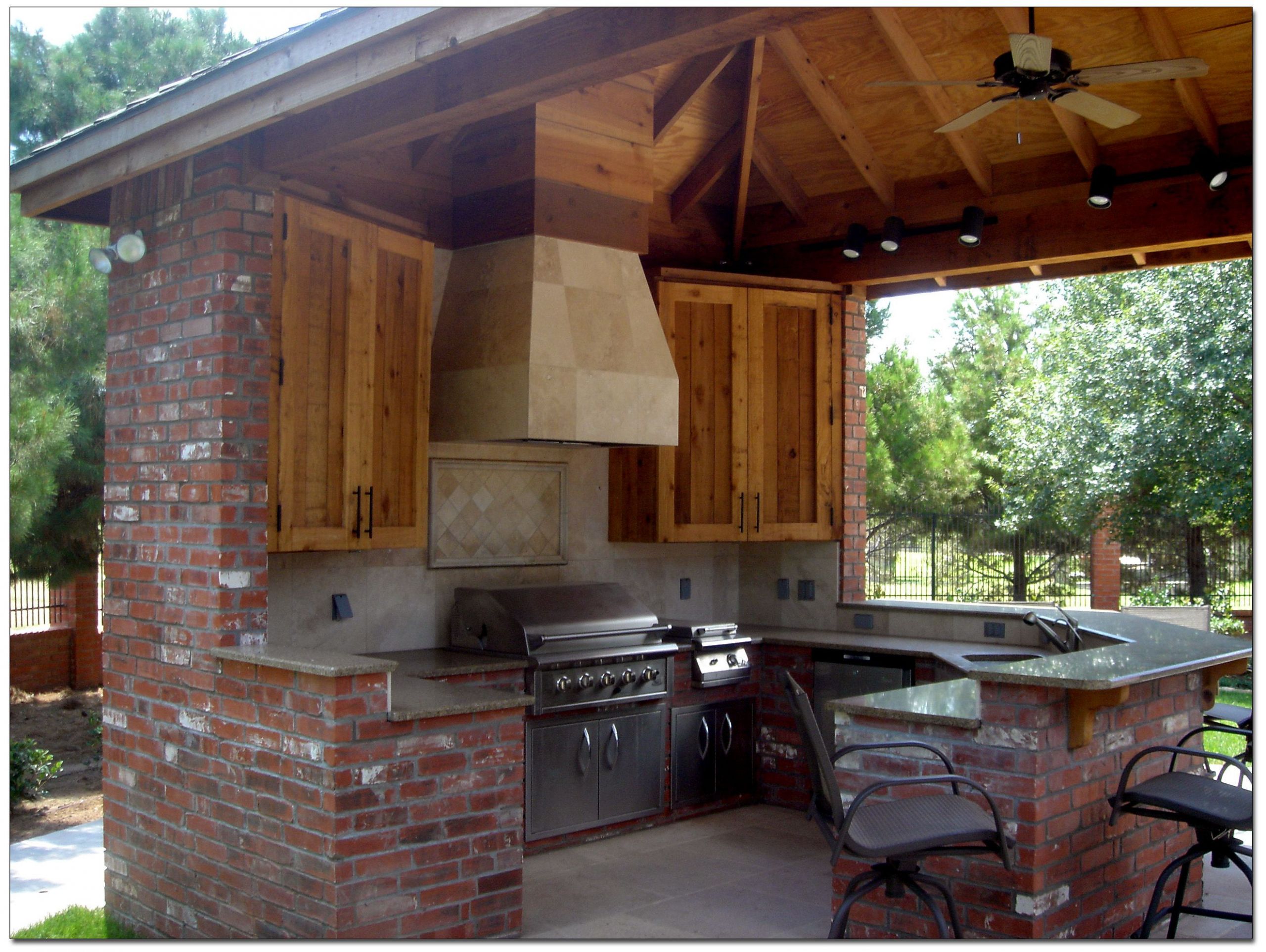 Outdoor Kitchen Plans
 Outdoor Kitchen Plans Constructed Freshly in Backyard