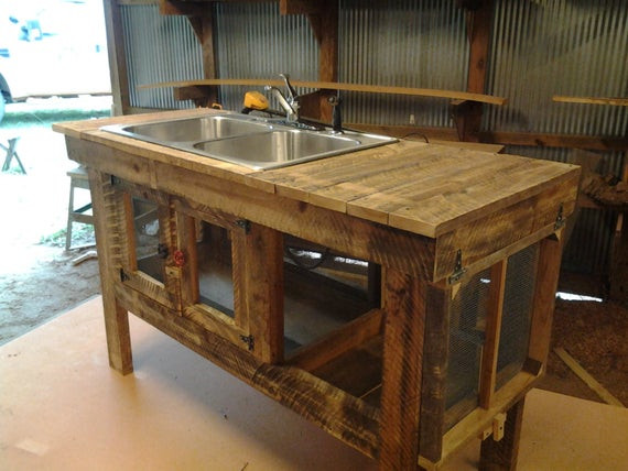 Outdoor Kitchen Sink
 Items similar to Rustic outdoor sink on Etsy