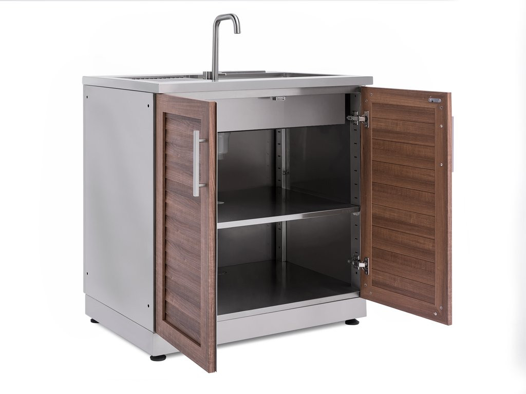 Outdoor Kitchen Sink Cabinet
 Outdoor Kitchen Stainless Steel Sink Cabinet NewAge Products