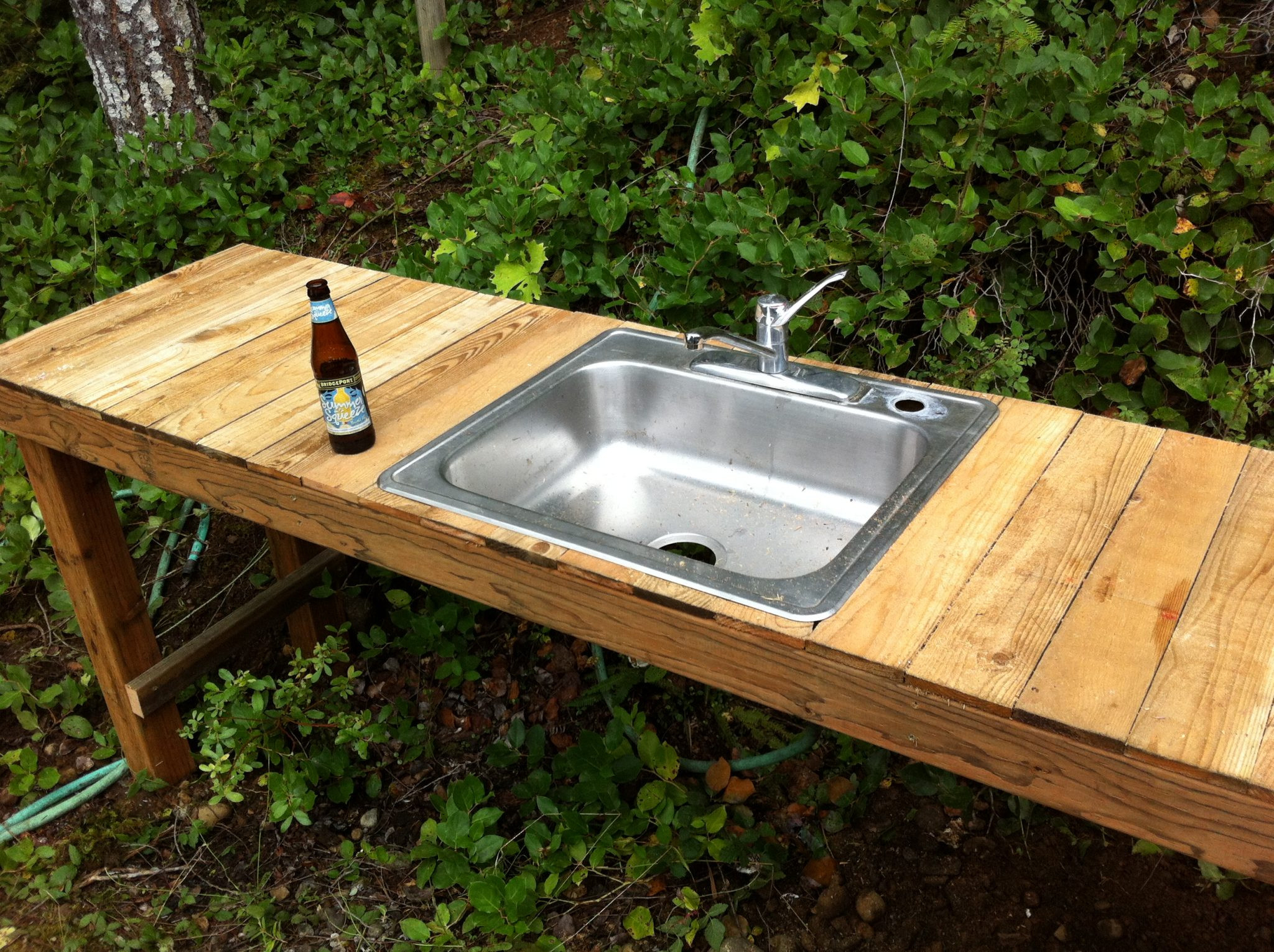 Outdoor Kitchen Sink
 f Grid Rain Water Collection System Upgrade Part 2