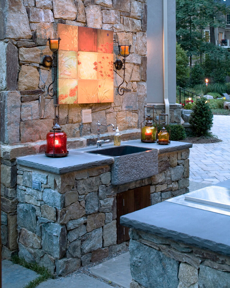 Outdoor Kitchen Sink Station
 Outdoor Kitchen Design & Grill Stations in Mclean VA