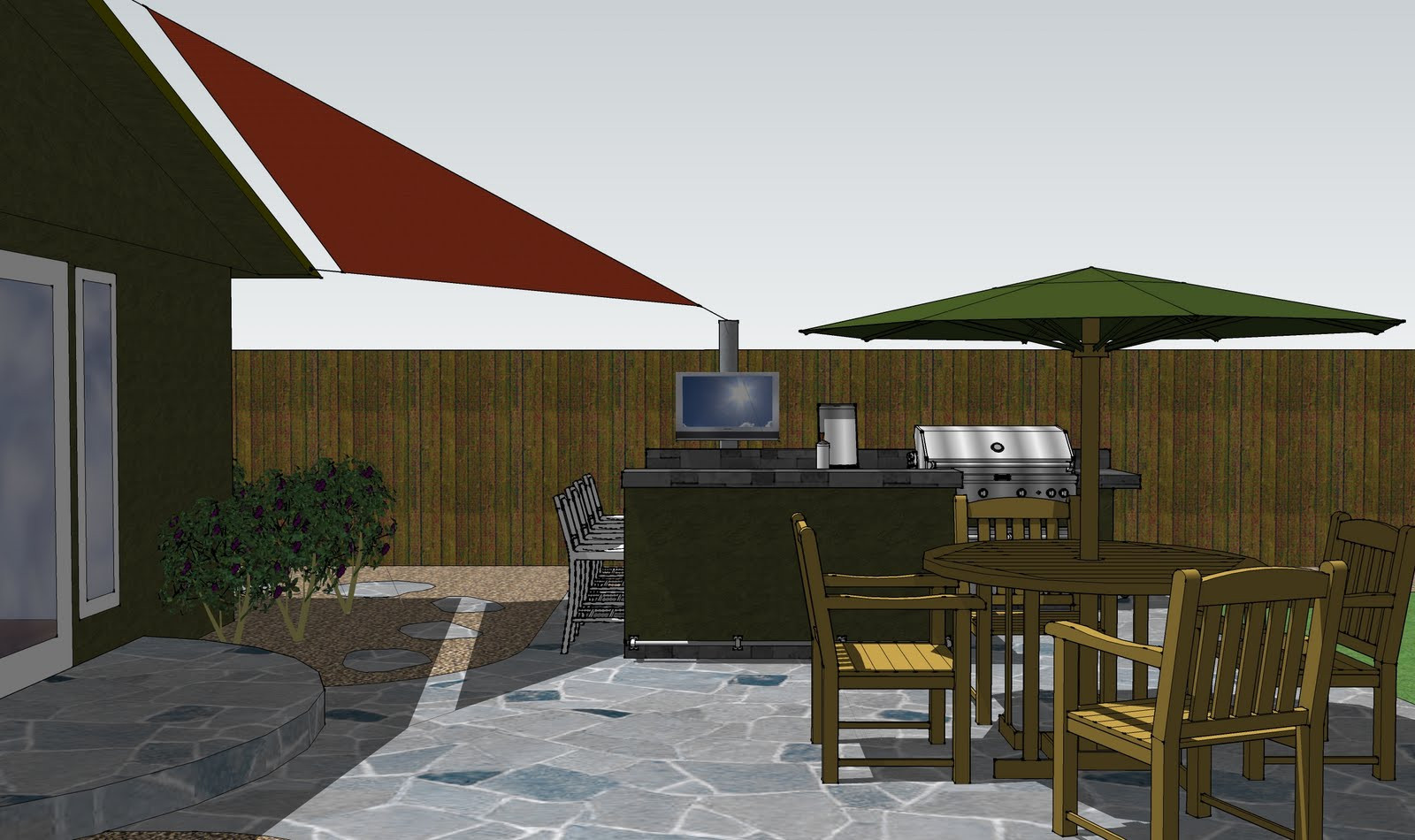 Outdoor Kitchen Sketchup
 Outdoor Kitchen Construction Sketchup Sail