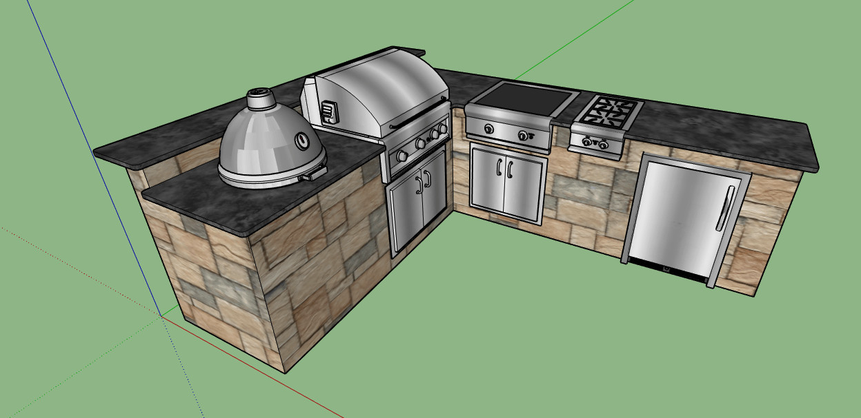 Outdoor Kitchen Sketchup
 Outdoor Kitchen Gazebo 3D Model