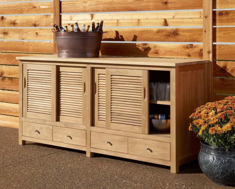 Outdoor Kitchen Storage Cabinet
 Outdoor Wood Kitchen Storage Cabinet